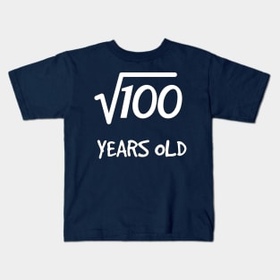 Square Root of 100: 10th Birthday 10 Years Old Boy Girl Kids T-Shirt